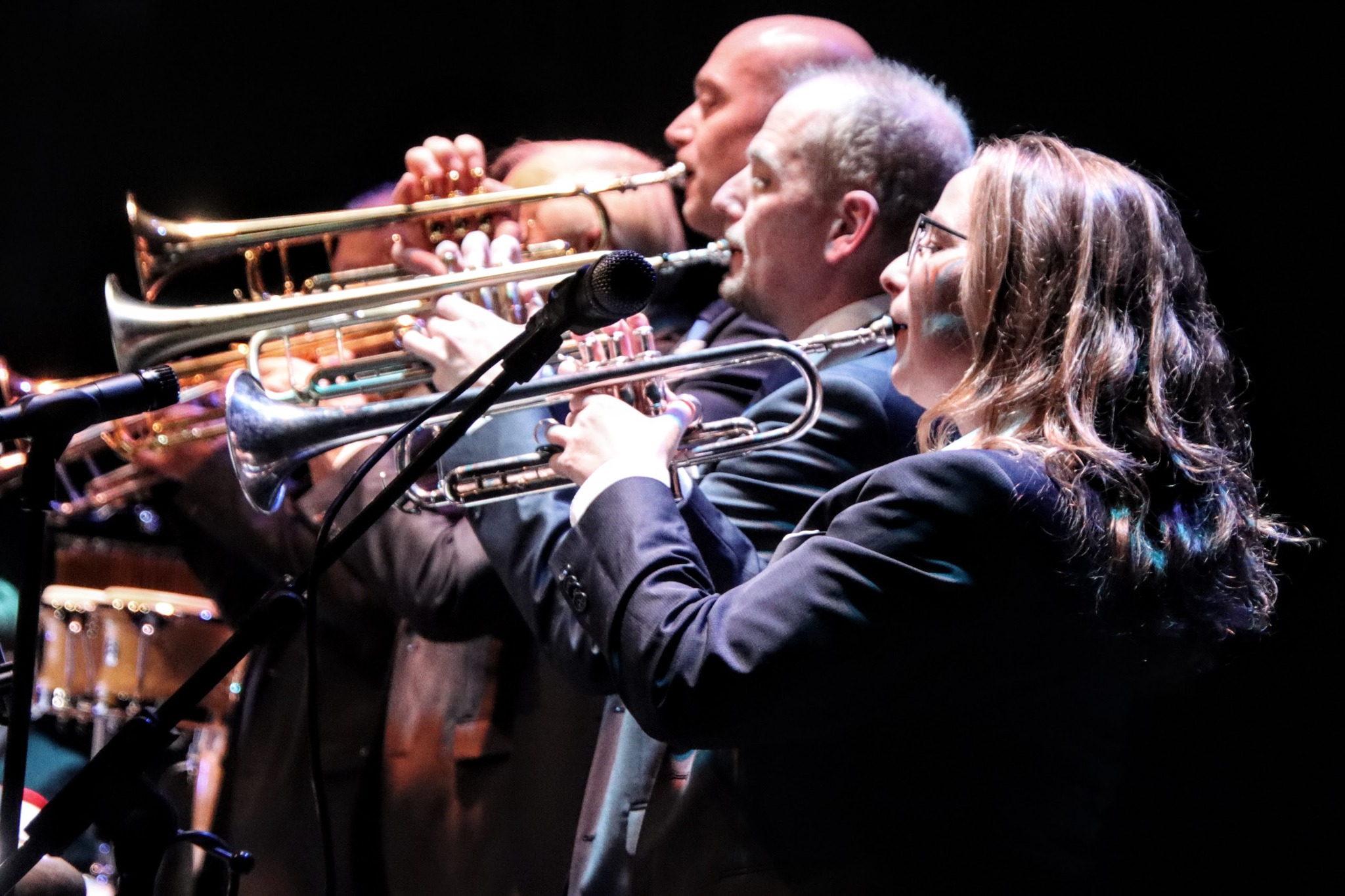 Trompetsectie van de Eemsmond Big Band